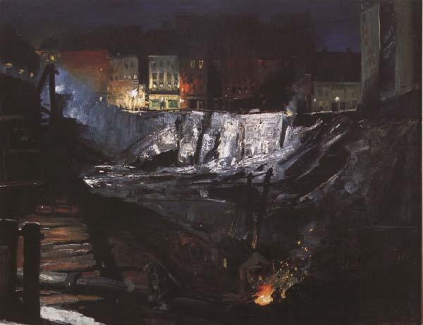 George Bellows Excavation at Night (mk43) China oil painting art